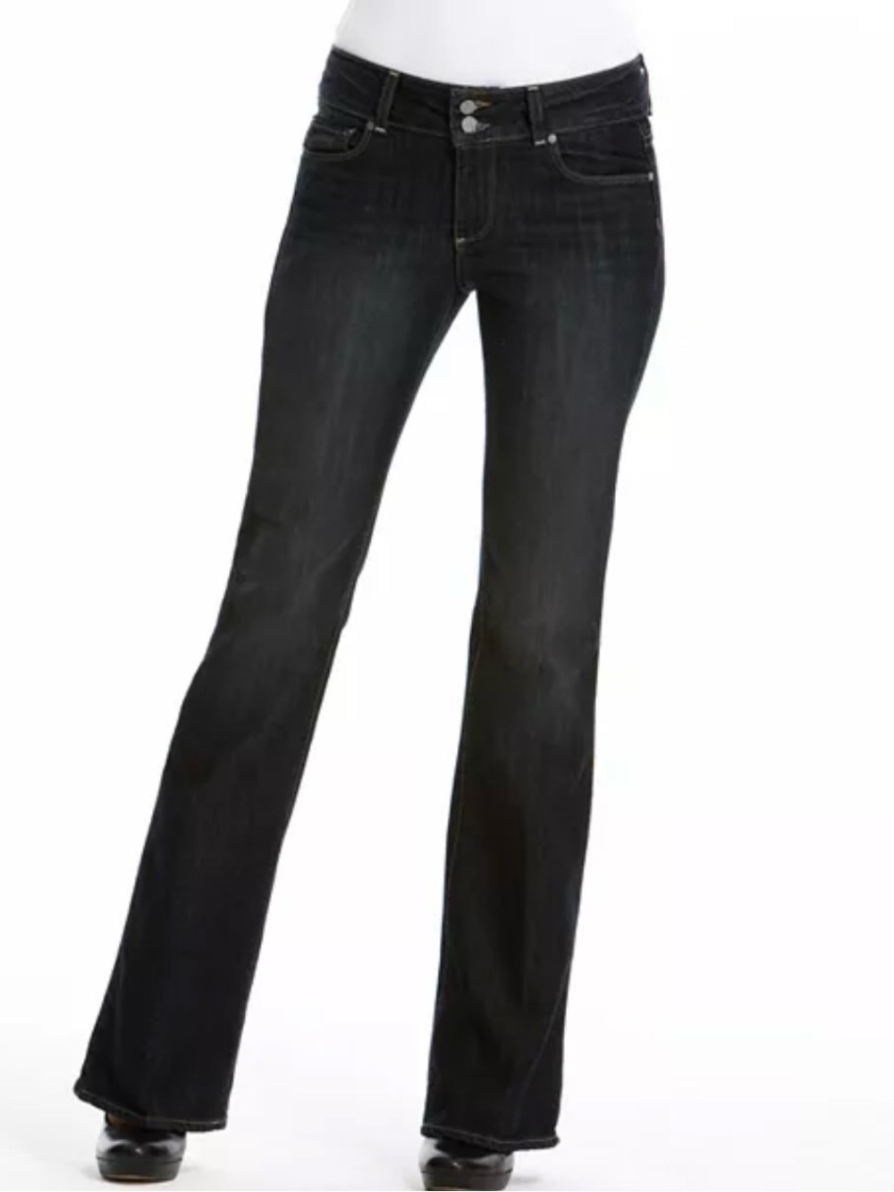 Paige Premium Denim "Hidden Hills" High-Rise Bootcut Jeans Dark Wash Size 26